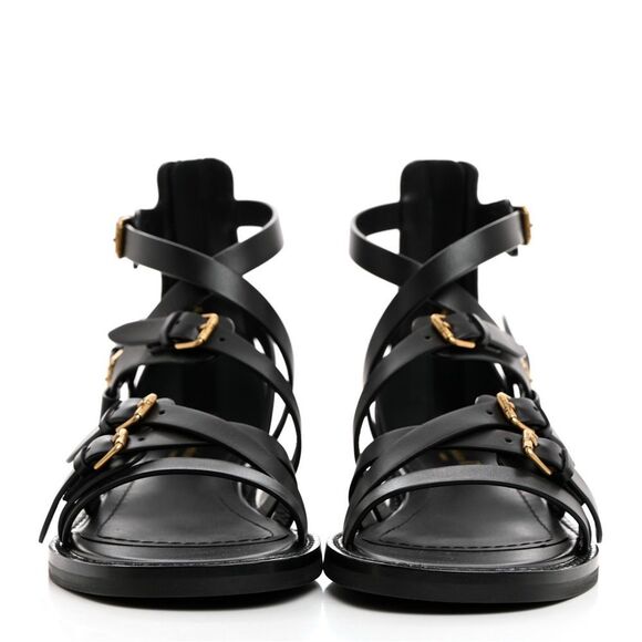 Dior L'amazone Leather Sandal, Black size 38.5EU NIB - Picture 3 of 16